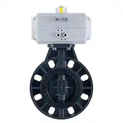 Pneumatic Plastic Butterfly Valve